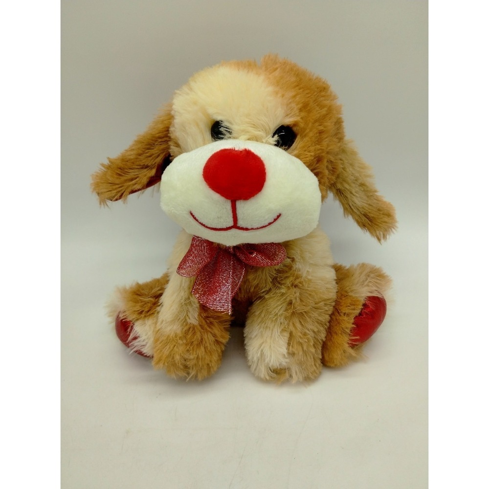 Small 6" Puppy Dog Plush Valentine's Shaggy Soft Toy Animal Dolgen Corp